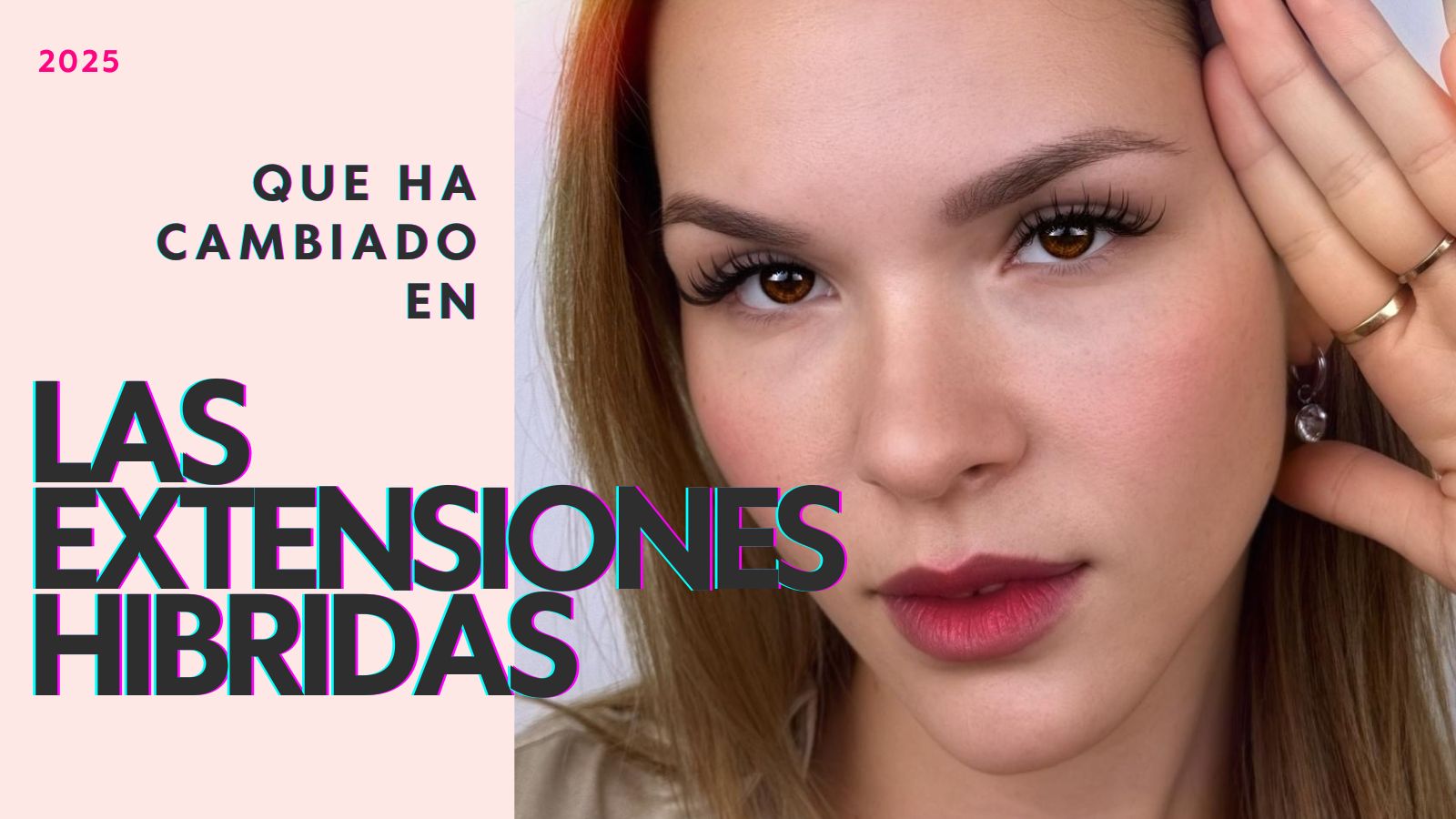 extensiones de pestañas hibridas foxy eyeliner con efecto wispy anime de hari rochi