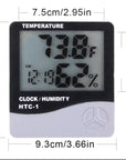 HIGROMETRO medidor de temperatura y humedad con reloj digital inteligente (Copy) - Lash Shop Canarias Hygrometers Default Title