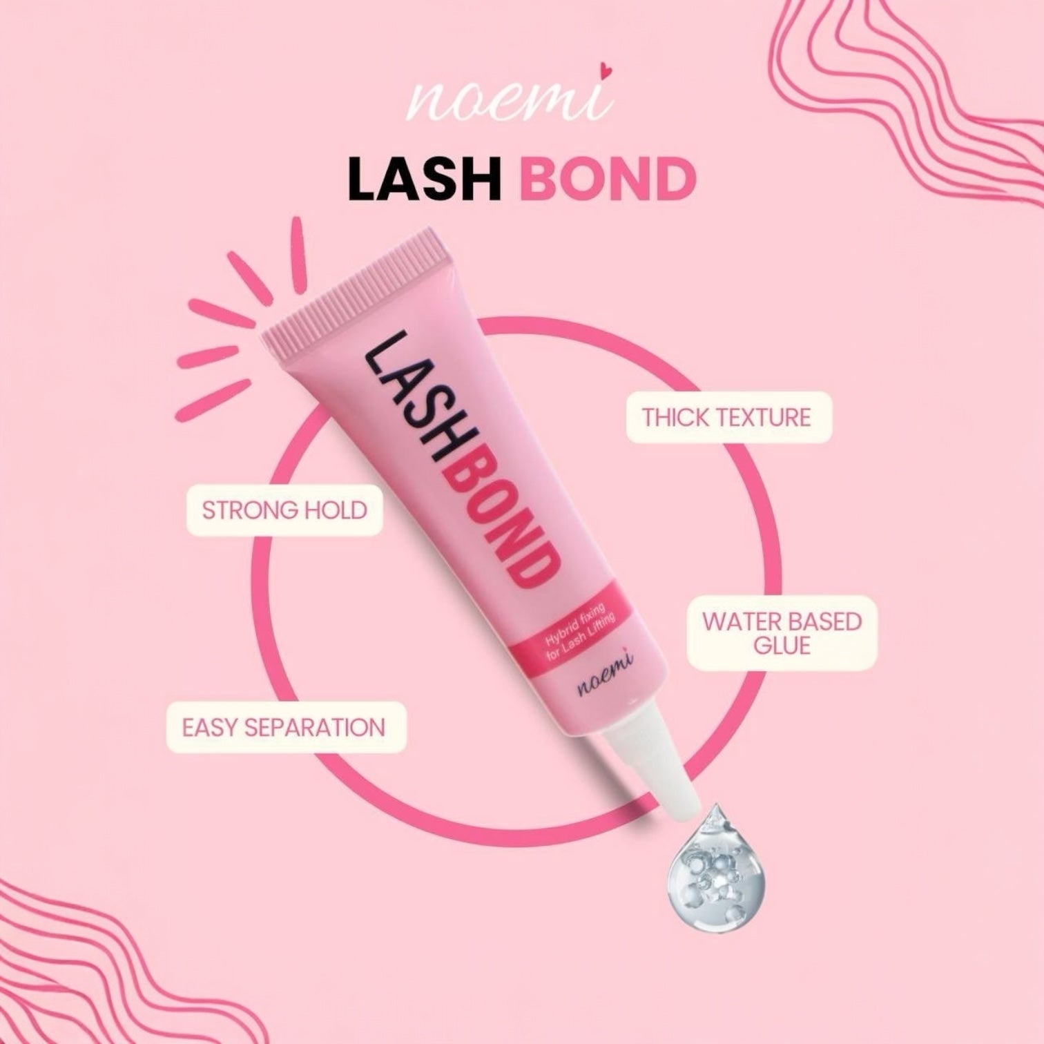 Lashbond — Adhesivo Profesional en Gel para Lifting de Pestañas, 15 ml