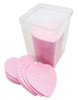 200 Hojas para limpieza de la boquilla de pegamento pestañas - Lash Shop Canarias eyelash extensions materials Rosa Corazón
