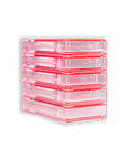Caja con la bandeja extraíble / palet para extensiones de pestañas - Lash Shop Canarias Gris Oscuro