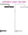 Lámpara profesional LUNA LED de Suelo 40W Luz Regulable para Belleza y Contenido Digital - Lash Shop Canarias lamp led White