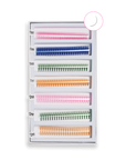 Colores 5D Express Pro Fan 0.07 Volumen - Lash Shop Canarias False Eyelashes MIX 2: Rosa - Azul - Verde- Naranja