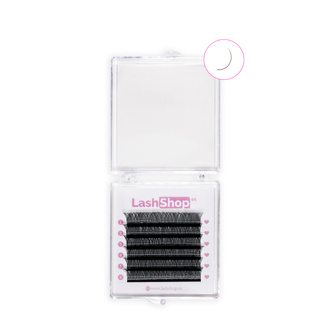 VOLUMEN BRASILEÑO 2D YY - MEDIDAS INDIVIDUALES - Lash Shop Canarias Extensiones de Pestañas CC / 12mm / 6