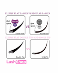 CLÁSICAS FLAT ELIPSE INDIVIDUAL - Lash Shop Canarias Extensiones de Pestañas C / 6