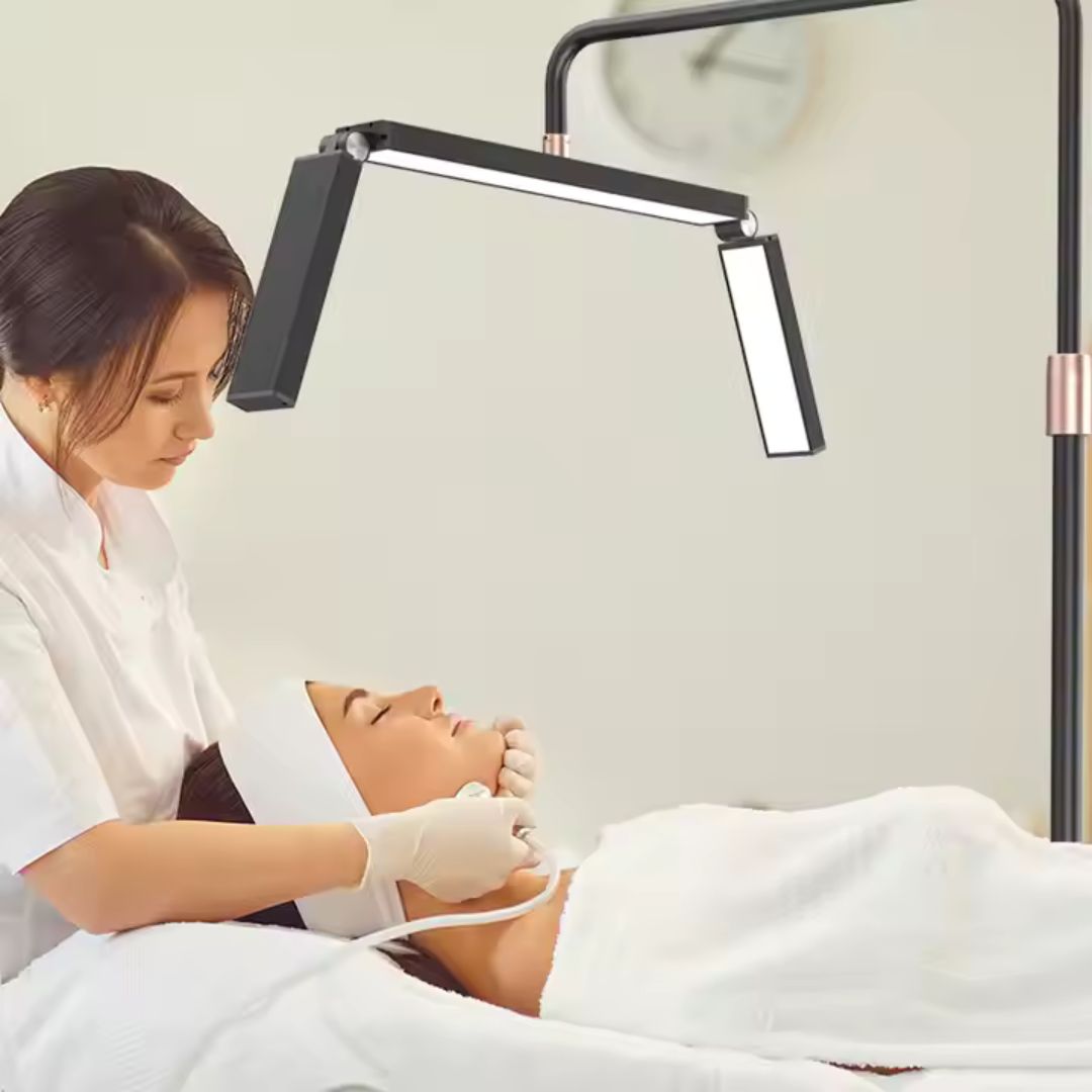 Lámpara profesional LUNA LED de Suelo 40W Luz Regulable para Belleza y Contenido Digital - Lash Shop Canarias lamp led White