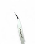 Pinzas Media Luna color blanco con punta de nanofibra de Lashshop