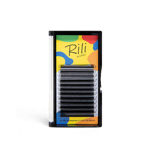 Pestañas W 3D de RILI MIX | Extensiones Profesionales de Máxima Retención - Lash Shop Canarias 8-15mm / C