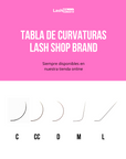 CLÁSICAS SILK/SEDA - MIX - Lash Shop Canarias Extensiones de Pestañas tabla curvaturas