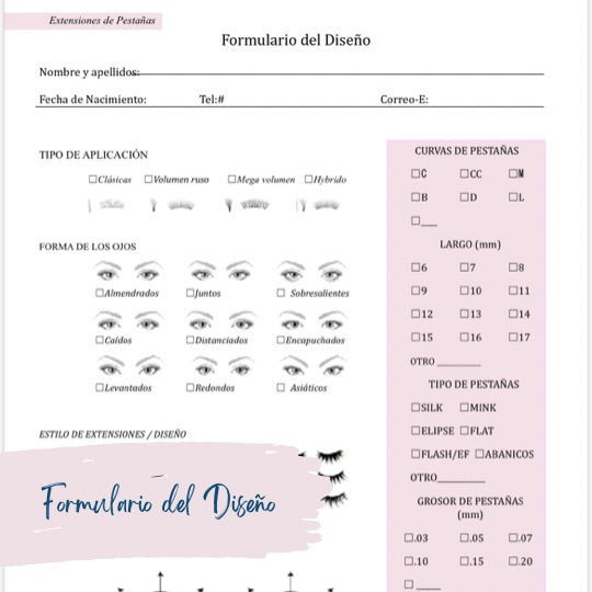 Extensiones de pestañas 📃 Formulario del Diseño - Lash Shop Canarias Default Title