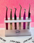 Soporte / Estand para pinzas de extensiones de pestañas - Lash Shop Canarias