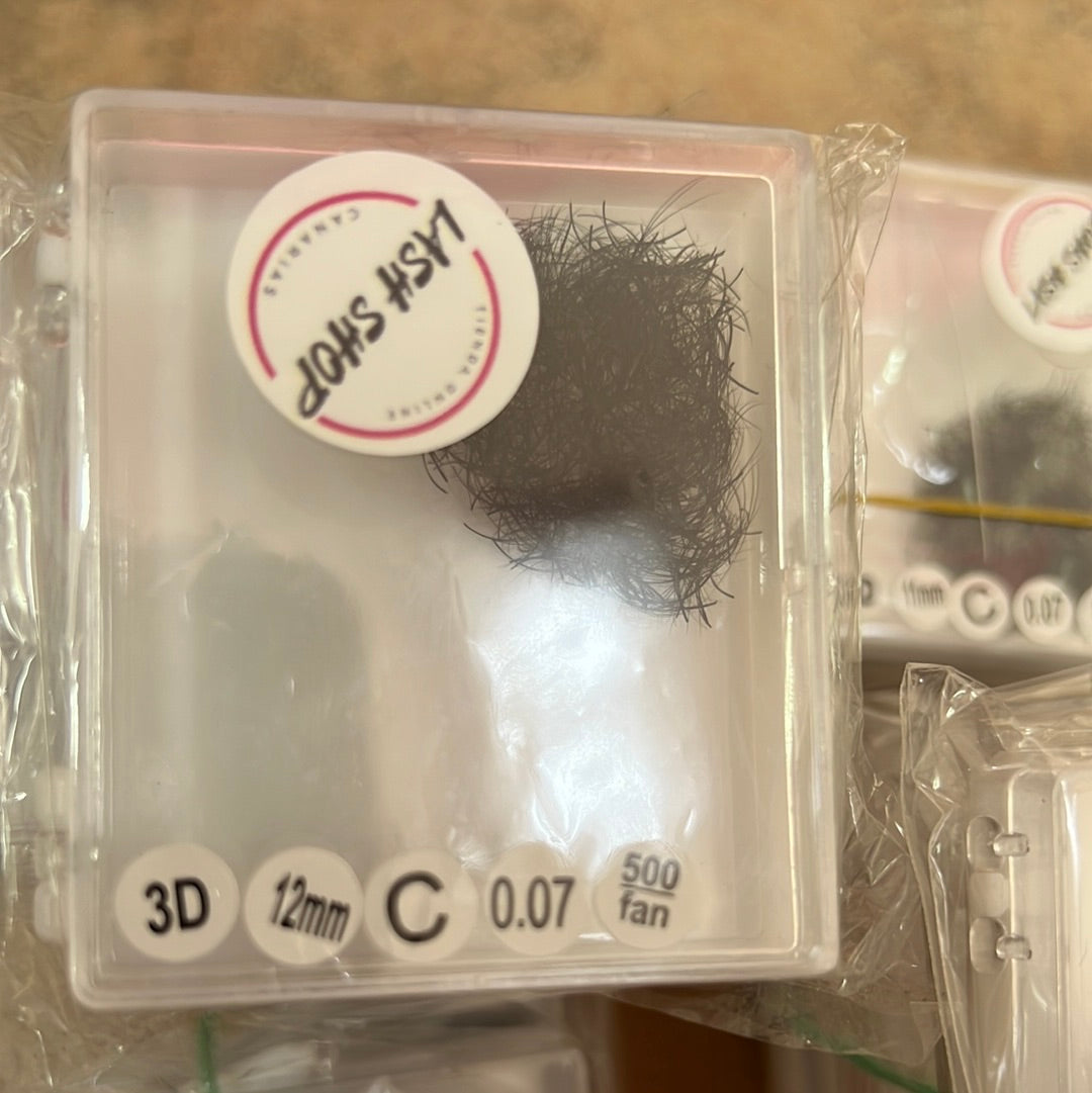 3D VOLUMEN PRO FAN - MEDIDAS INDIVIDUALES - Lash Shop Canarias False Eyelashes C / 14mm