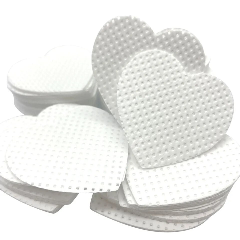 200 Hojas para limpieza de la boquilla de pegamento pestañas - Lash Shop Canarias eyelash extensions materials Blanco Corazón