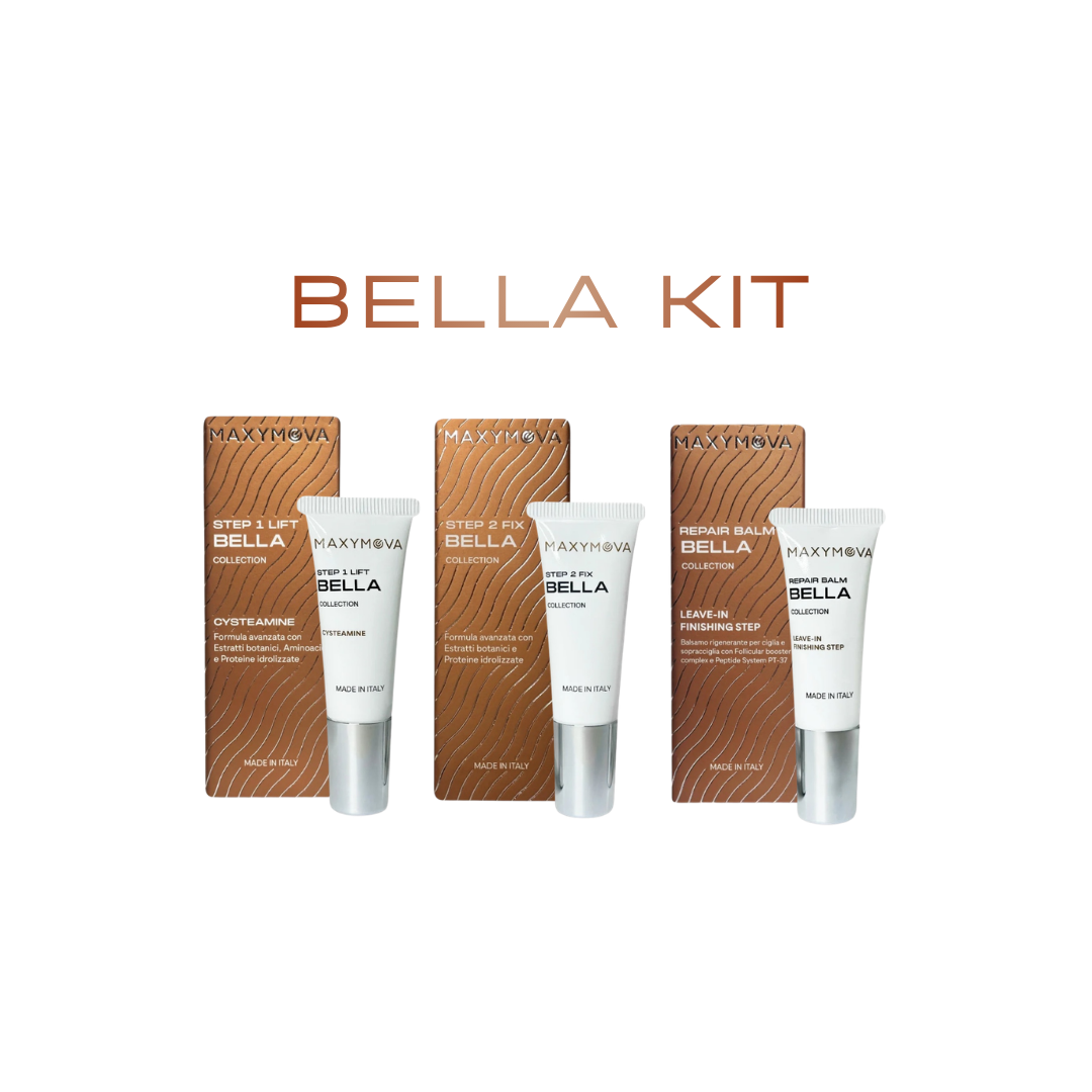 Bella Kit para lifting de pestañas y laminación de cejas con cisteamina