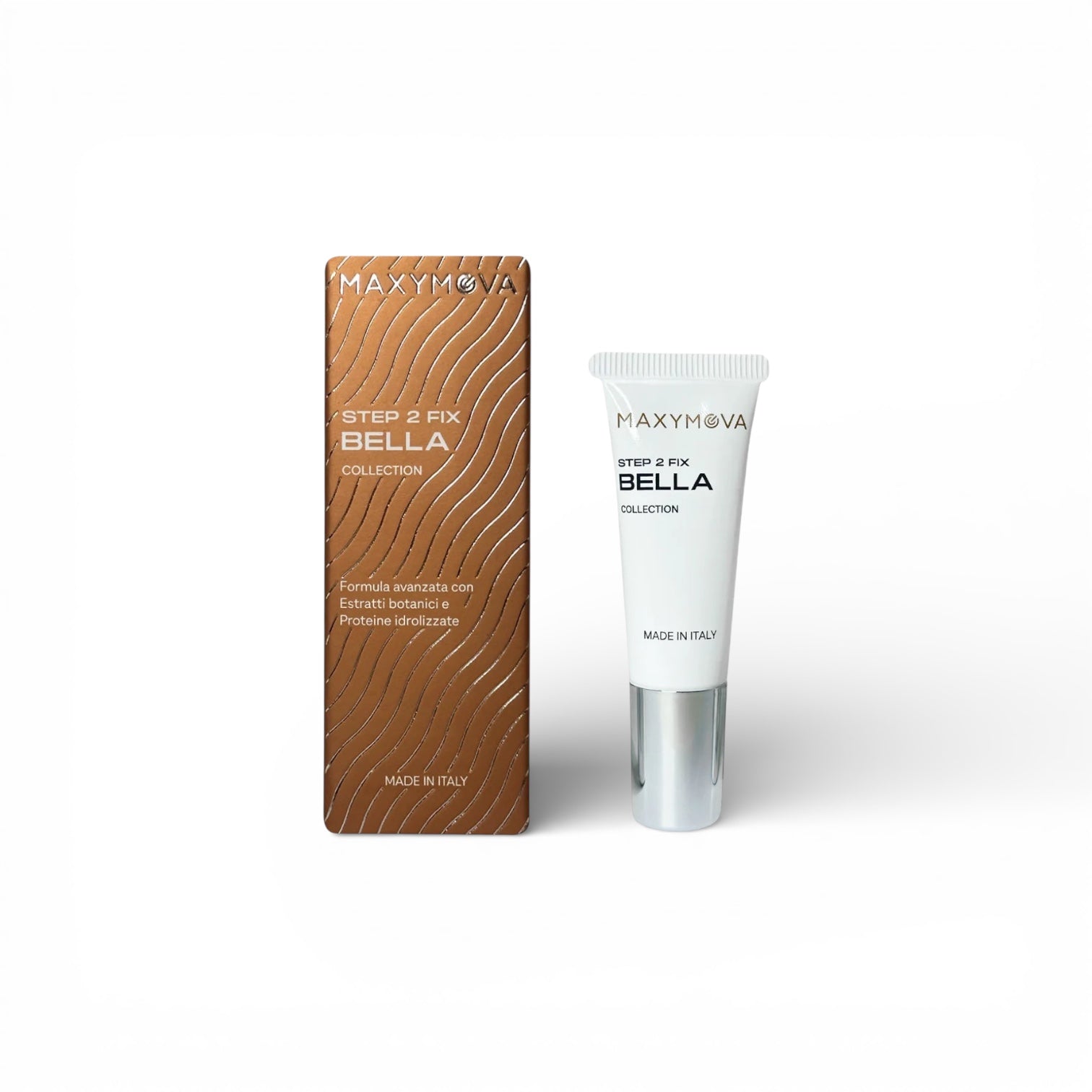 BELLA STEP 2 FIX reforma los enlaces disulfuro, asegurando la fijación de las pestañas.
