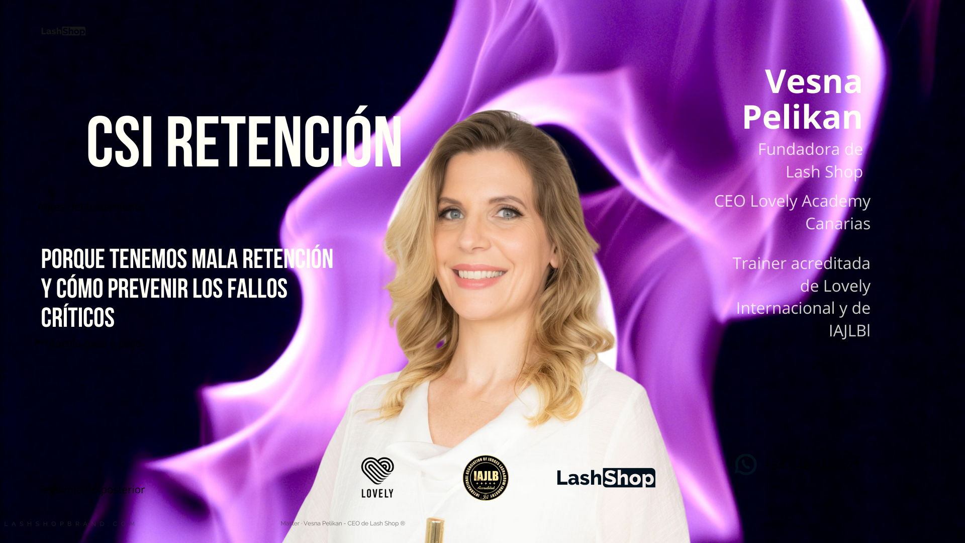 CSI RETENCIÓN DE PESTAÑAS curso grabado - Lash Shop Canarias