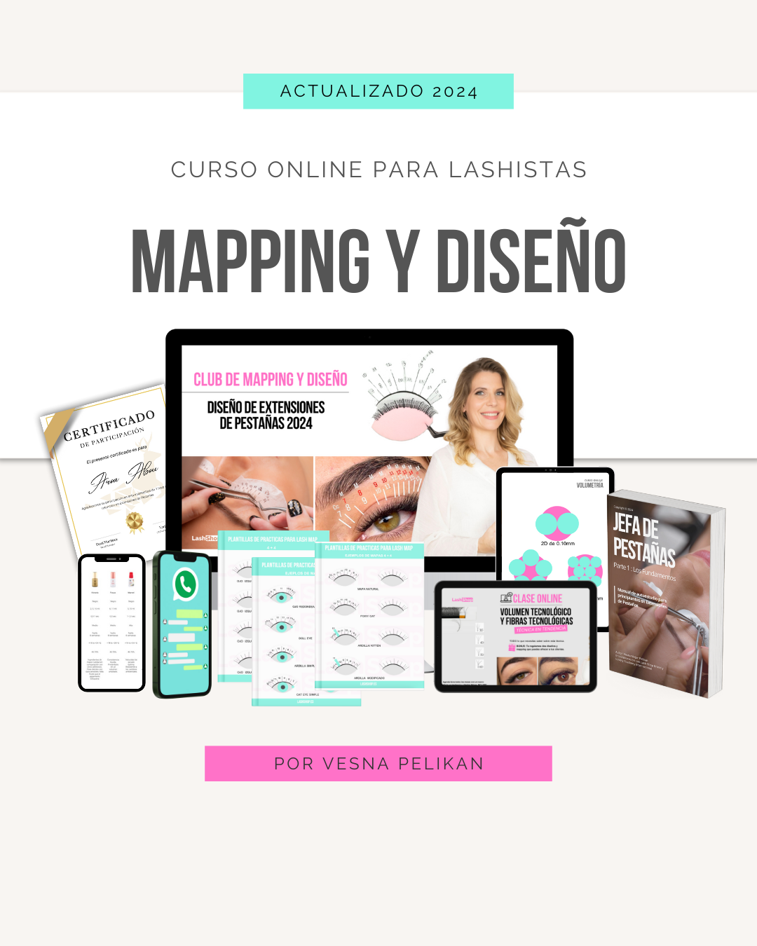 Curso Online - DISEÑO DE LA MIRADA Y arquitectura de pestañas - Lash Shop Canarias