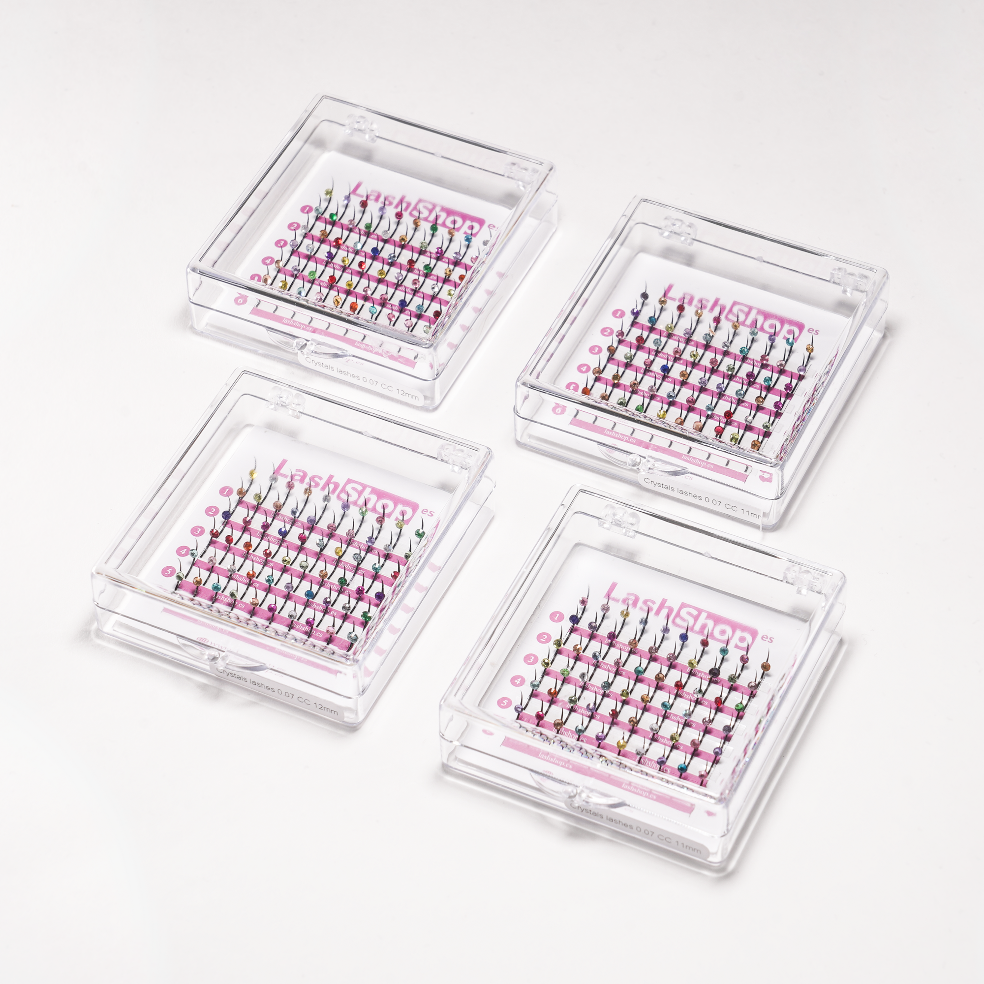 PESTAÑAS DECORATIVAS "CRISTALES" MINI - Lash Shop Canarias Decoration CC 11mm