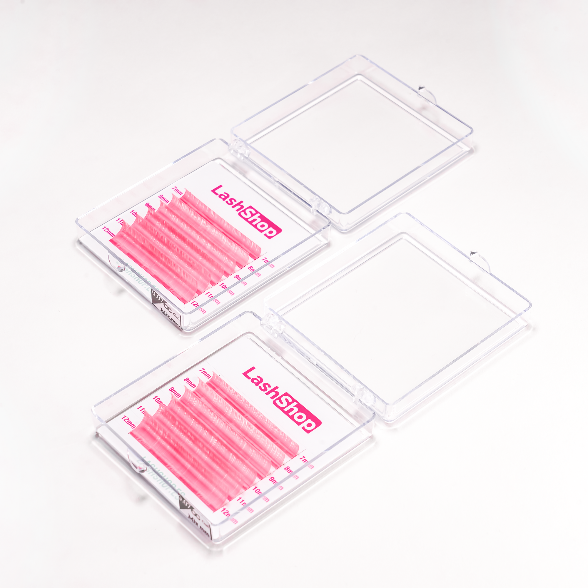 PESTAÑAS de COLOR MAGIC MINI 0.07mm - MIX - Lash Shop Canarias Eyelash extensions Rosa Vibrante