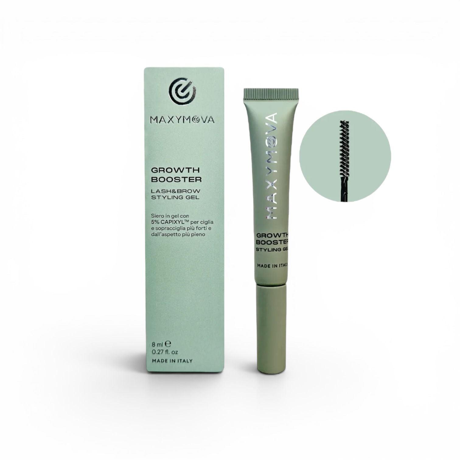 Growth Booster Gel Estilizador para pestañas y cejas 8ml maxymova