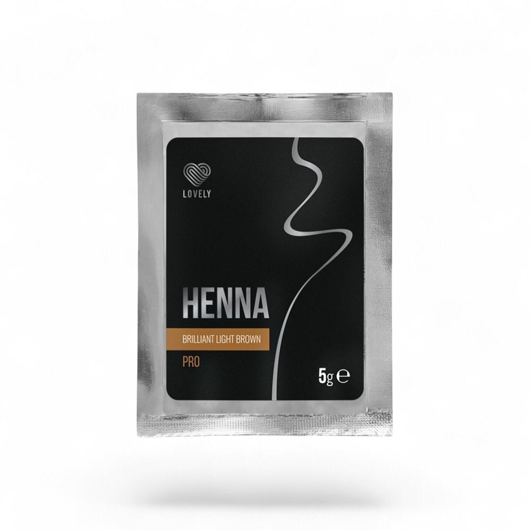 HENNA SACHETS- SOBRES 1g LOVELY - Lash Shop Canarias Henna Brows Accessory 01 Brilliant Light Brown ( Marrón claro )