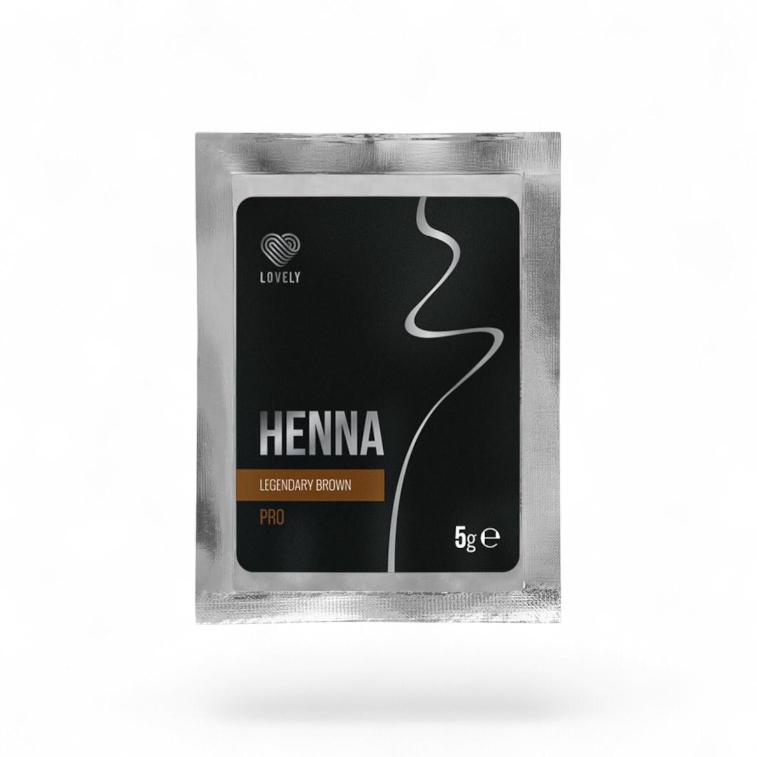 HENNA SACHETS- SOBRES 1g LOVELY - Lash Shop Canarias Henna Brows Accessory 03 Legendary Brown ( Marrón oscuro )