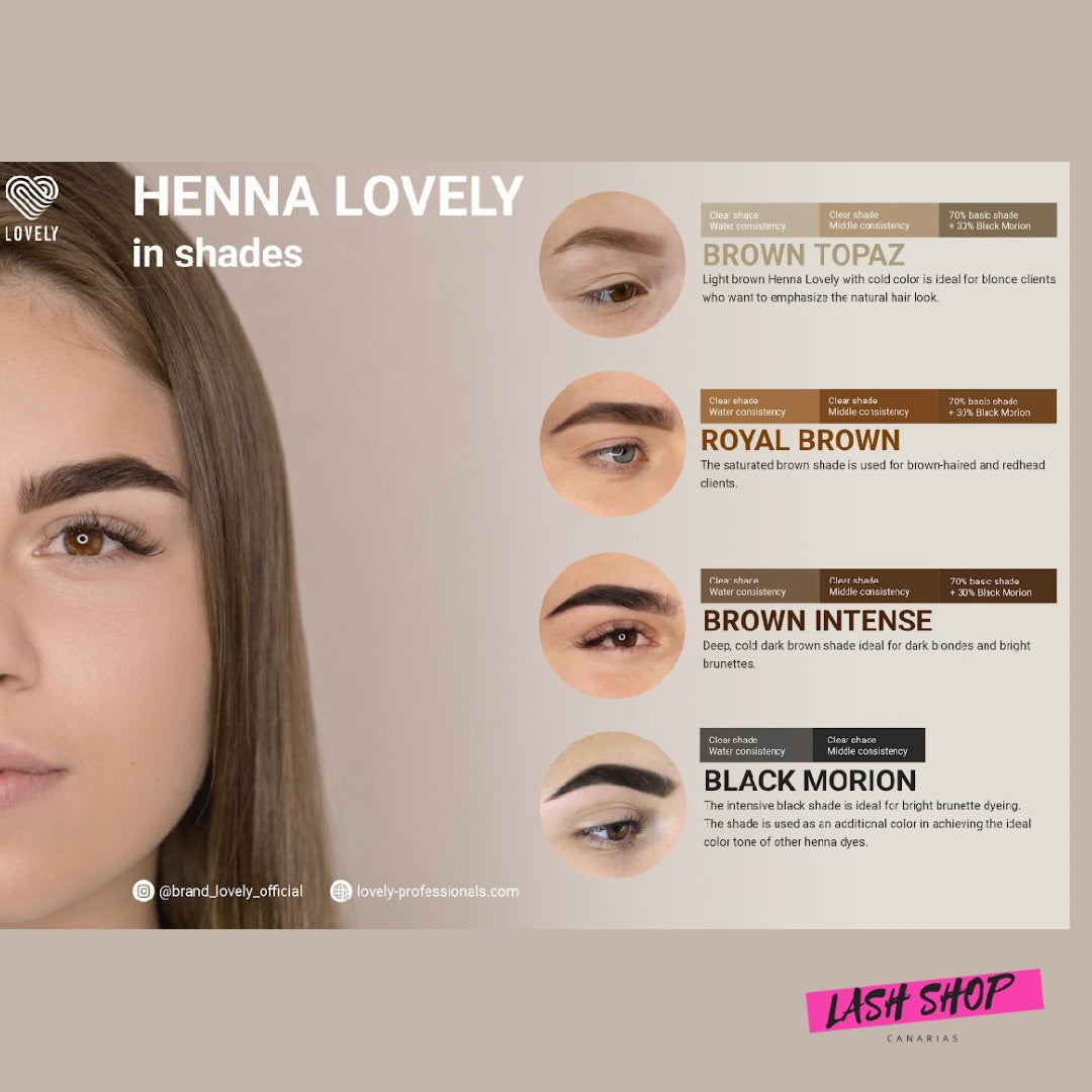 HENNA SACHETS 1g LOVELY - Lash Shop Canarias
