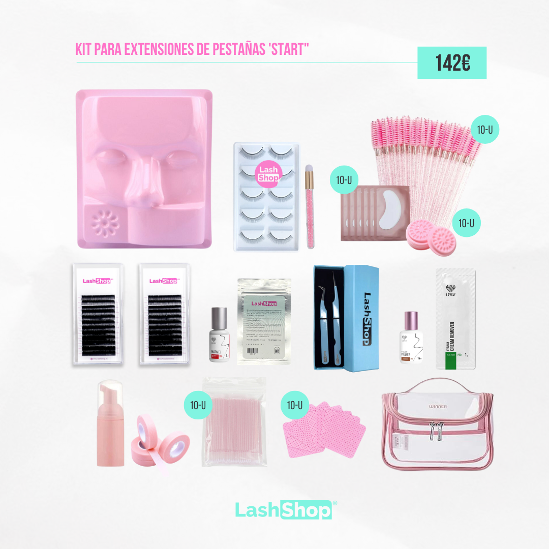 KIT completo para extensiones de pestañas Lashshop