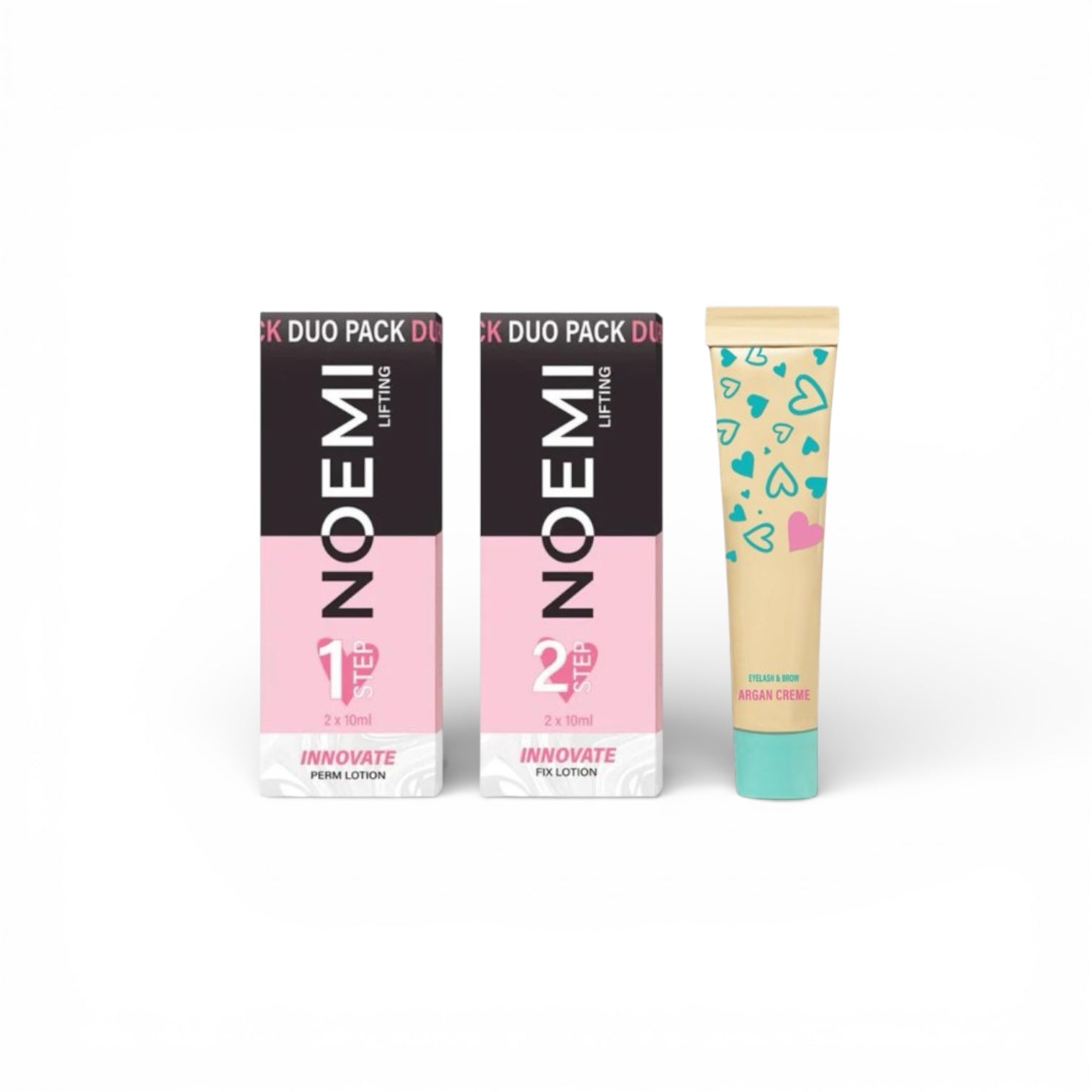 KIT completo de  lifting para pestañas y cejas con DUO PACK INNOVATE + crema de Àrgan