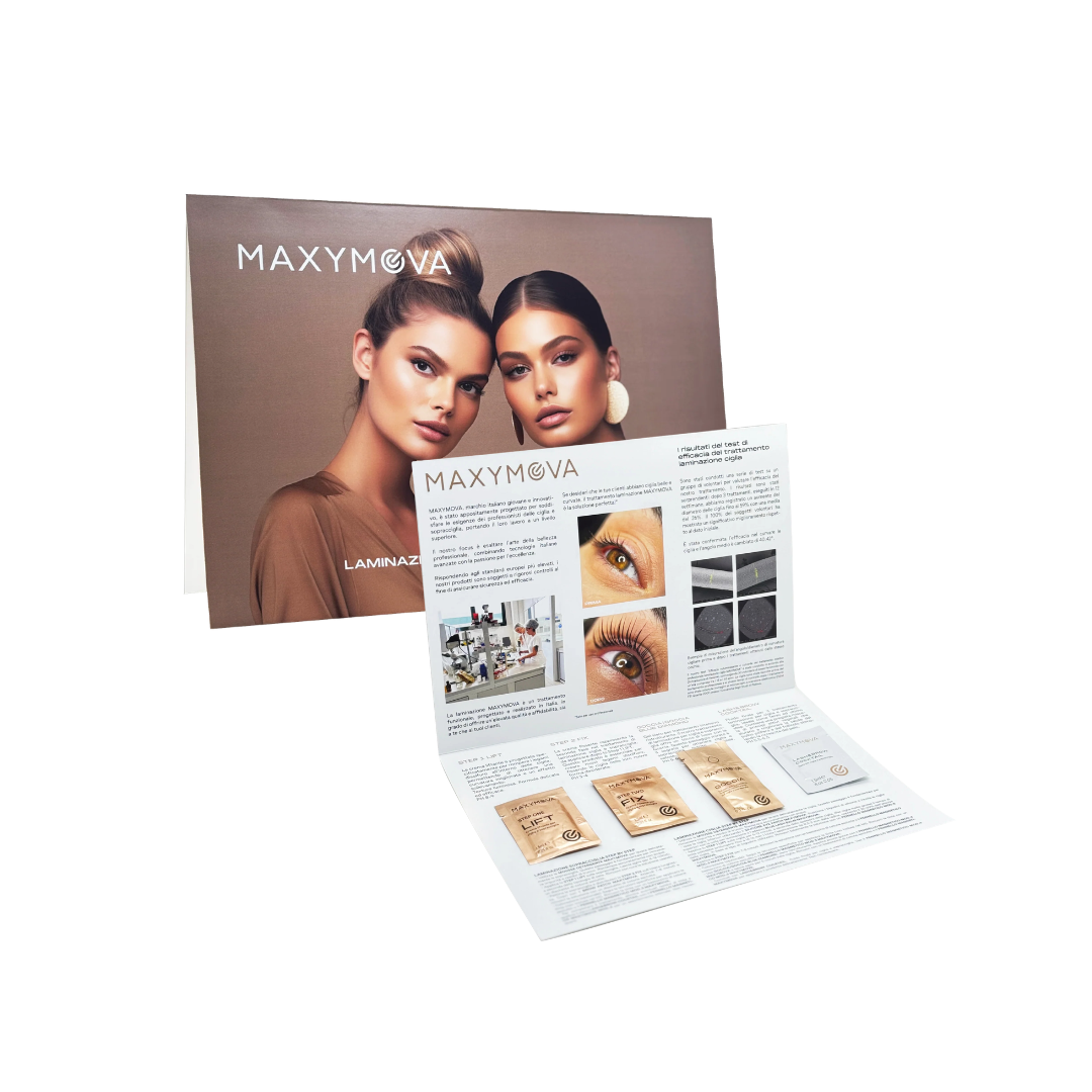 Manual de lami en sobres de Maxymova, paso a paso explicado