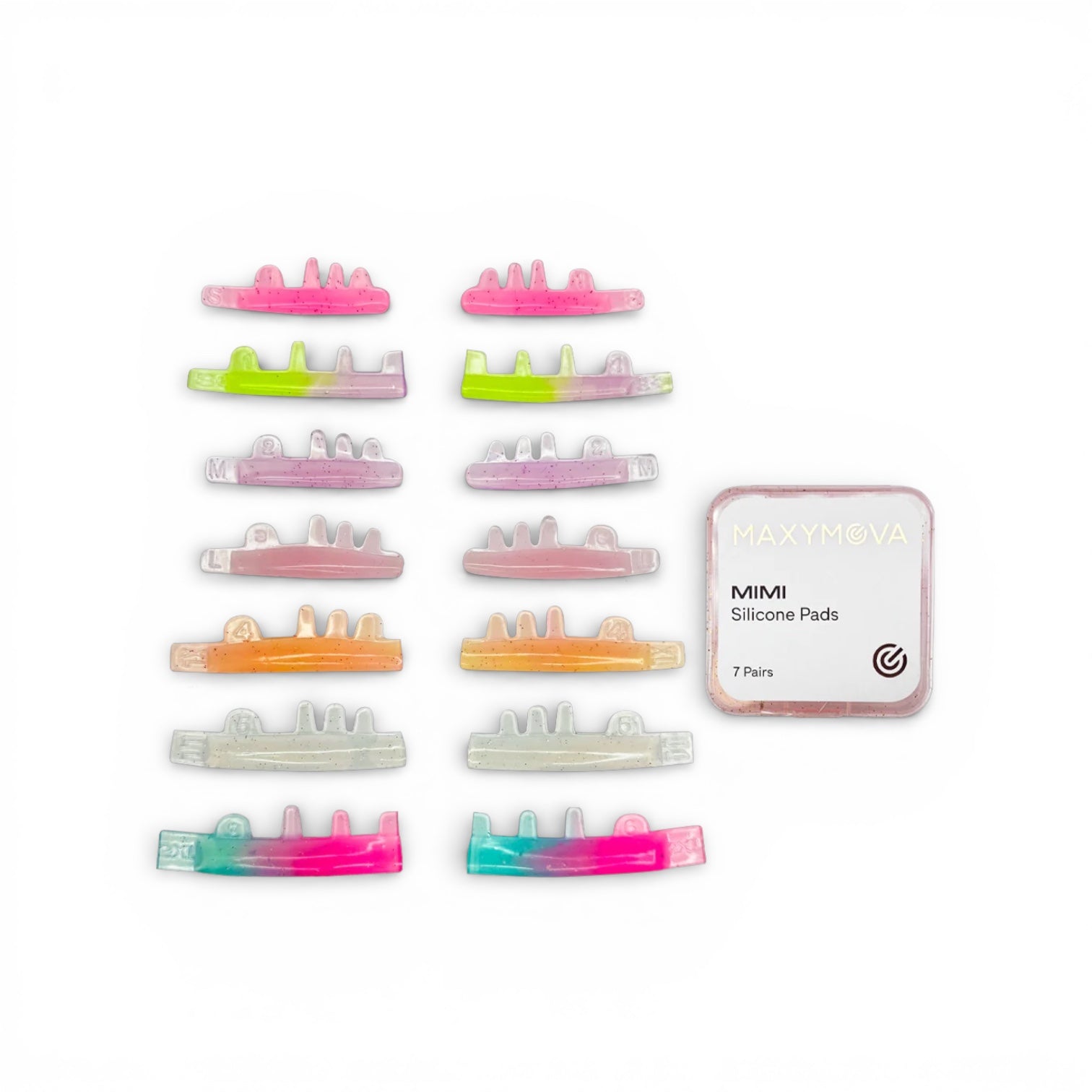 Molde bigudi MIMI de Maxymova para lifting de pestañas, material de silicona autoadhesivo.