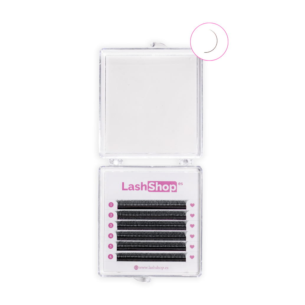 VOLUMEN EGIPCIO 4D W MINI - MEDIDAS INDIVIDUALES - Lash Shop Canarias Eyelash Extensions C / 7mm