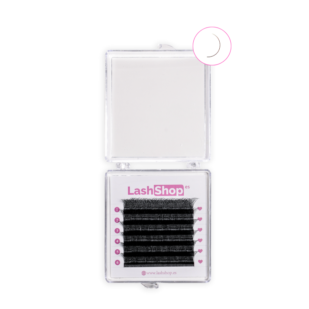 VOLUMEN EGIPCIO 4D W MINI - MEDIDAS INDIVIDUALES - Lash Shop Canarias Eyelash Extensions C / 7mm