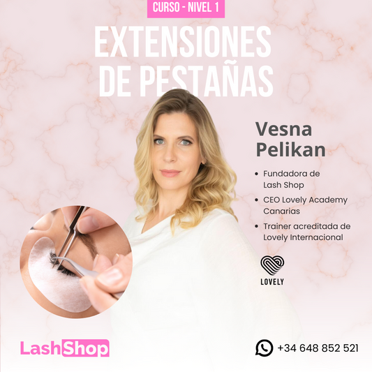 Curso Nivel 1 - Extensiones de Pestañas (1 y 2 OCTUBRE)