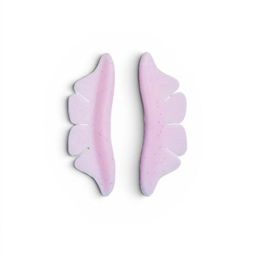 1 par de pads de silicona tipo mariposa diseñados para cubrir o fijar pestañas inferiores
