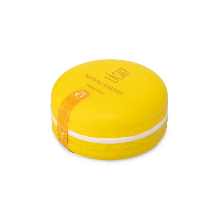 Removedor profesional para extensiones de pestañas con textura pudding y aroma a mango. Ayuda a disolver el adhesivo y facilita una retirada precisa y controlada.