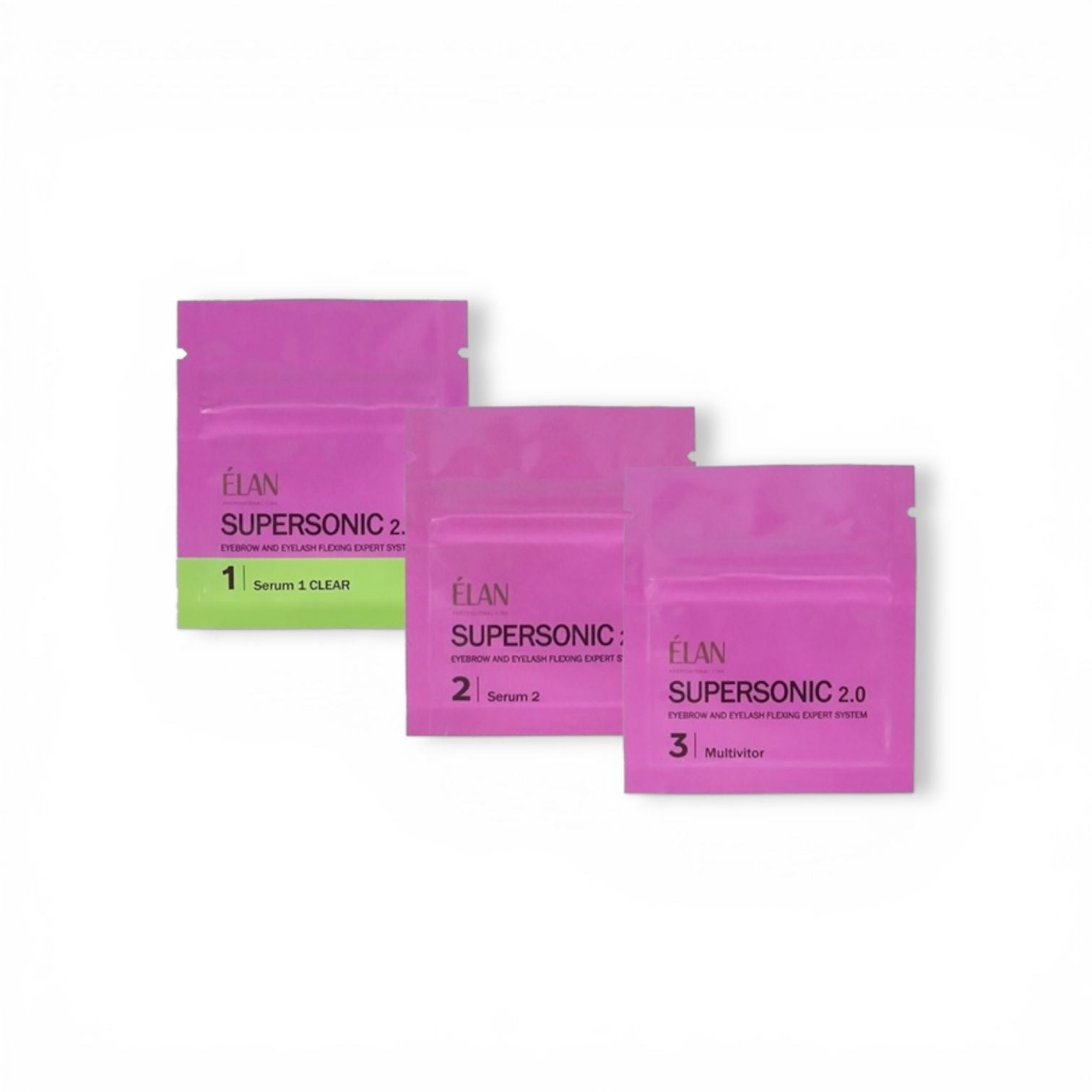 Set ÉLAN Supersonic 2.0 en formato sachets PARA CEJAS Y PESTAÑAS