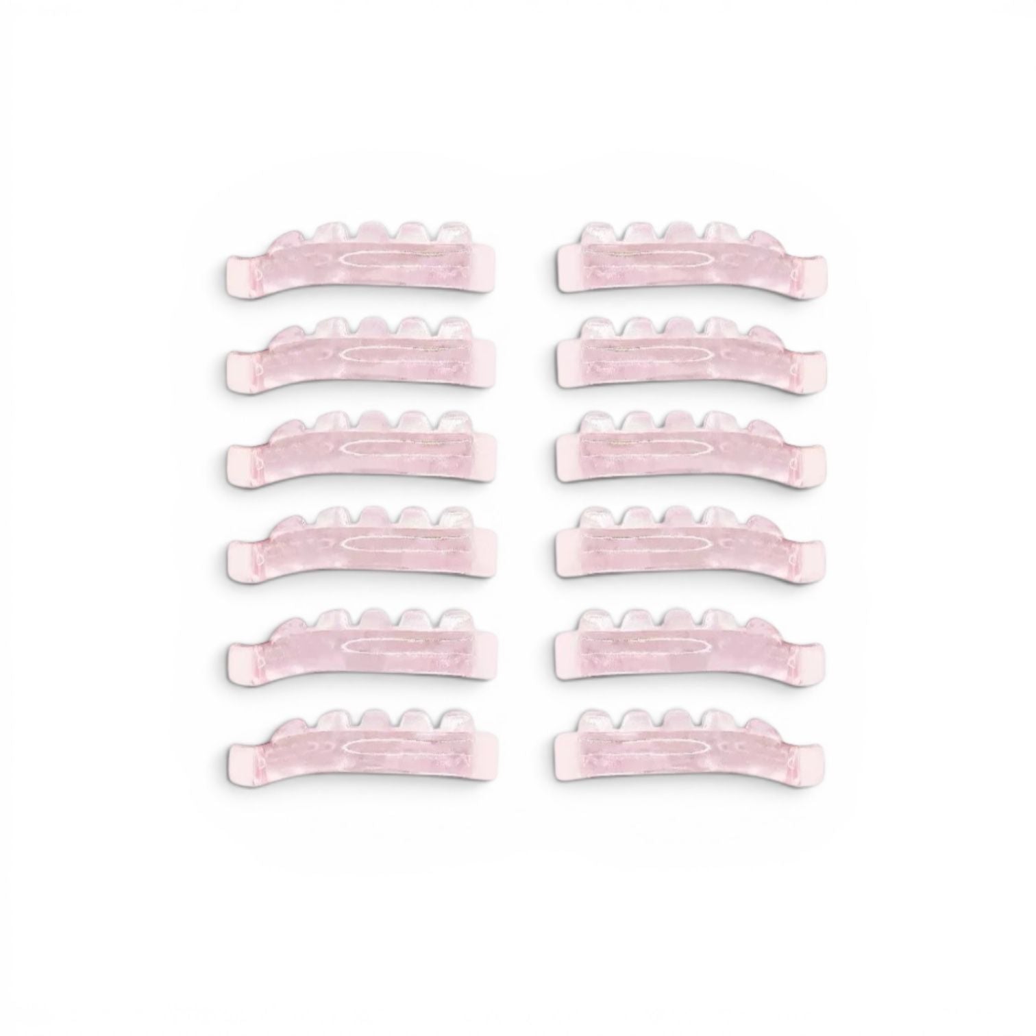 Set de 6 pares de pads de silicona transparente para lifting de pestañas. 