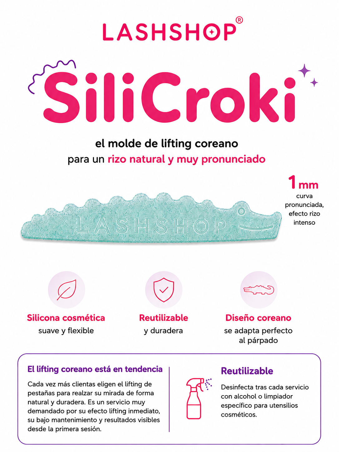 Silicroki Molde de Lifting Coreano 1mm