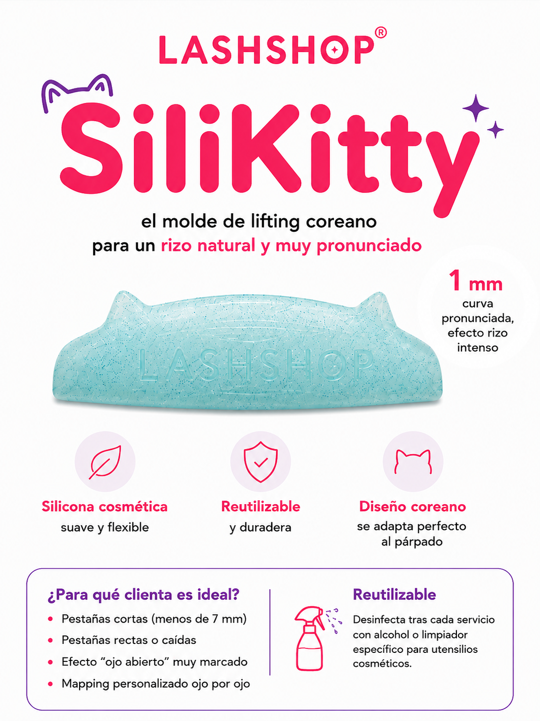Molde silikitty coreano 1mm