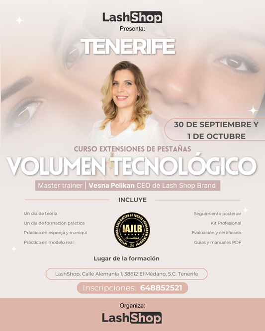 Volumen Tecnologico Avanzado con Perfeccionamiento y diseño de la mirada - Lash Shop Canarias