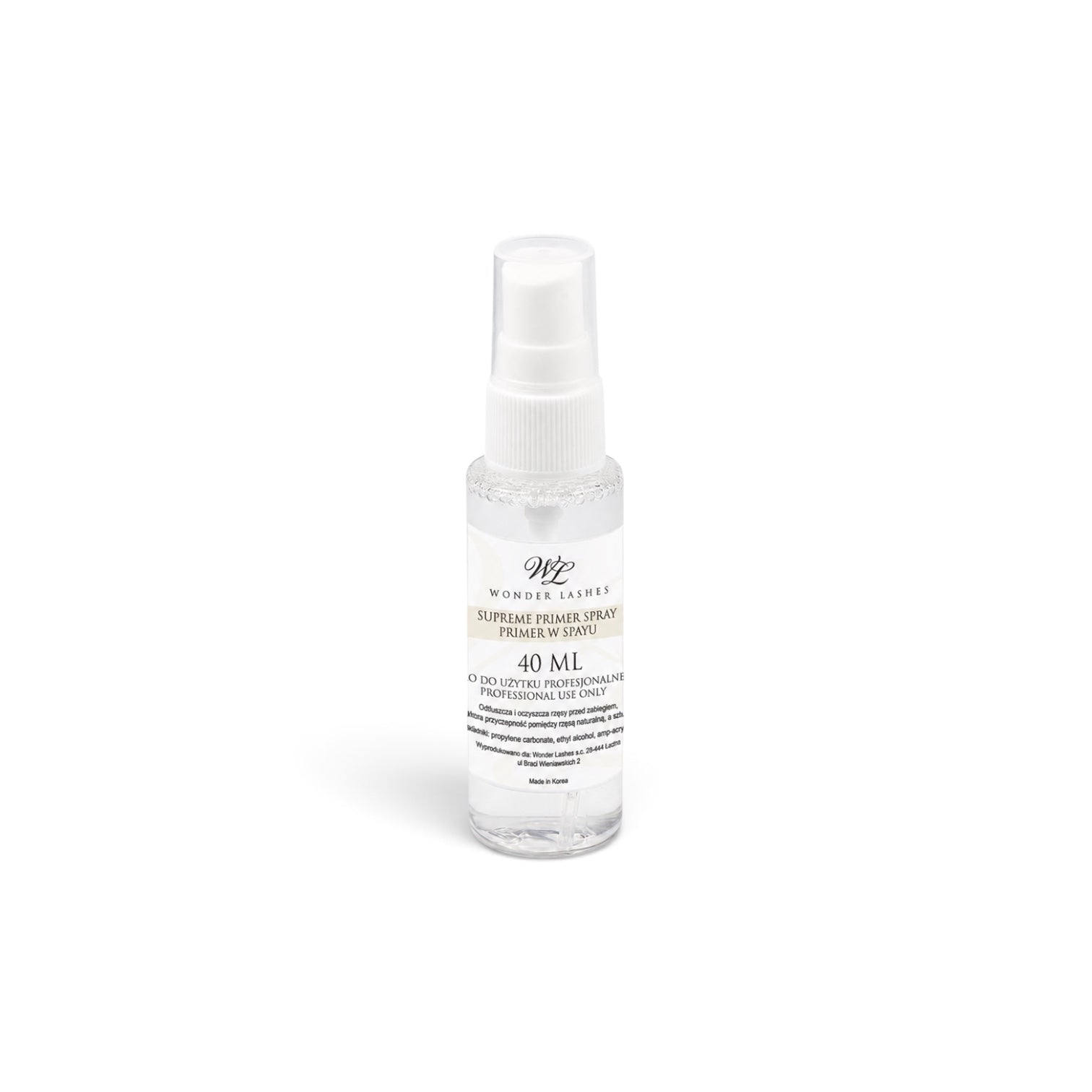 Primer Spray de wonderlash para extensiones de pestañas