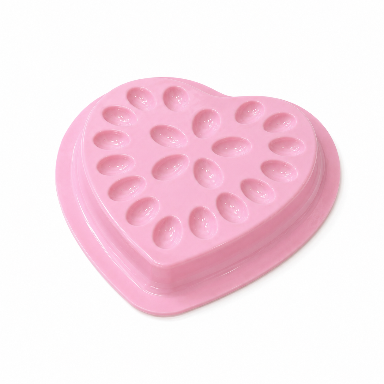 base para pegamento de pestañas lashshop en forma de corazon