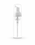 Botella blanca transparente para espuma de shampoo