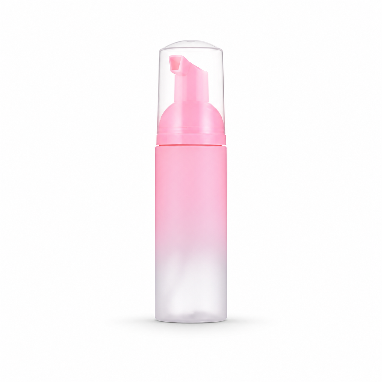 Botella rosa para espuma de shampoo