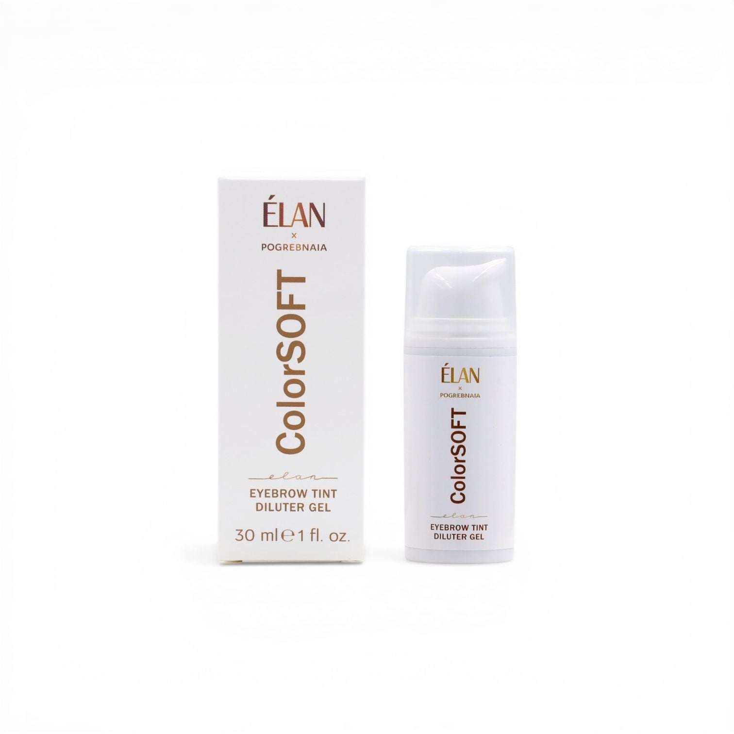 Gel diluyente ÉLAN ColorSOFT para suavizar y diluir la intensidad de los tintes de cejas.