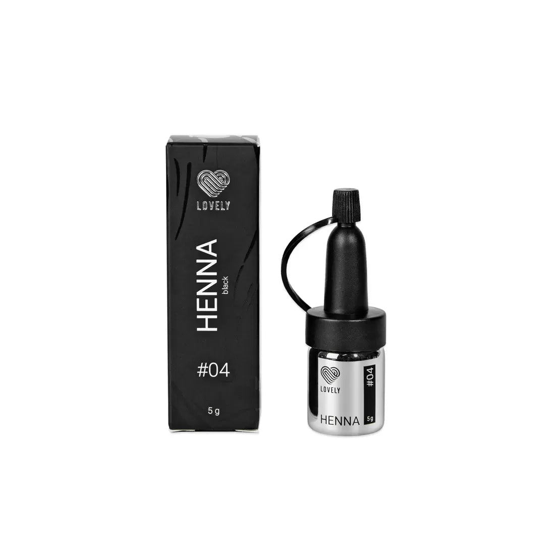 #04 NEGRO HENNA en BOTE / Frasco 5g (de marca LOVELY) - Lash Shop Canarias