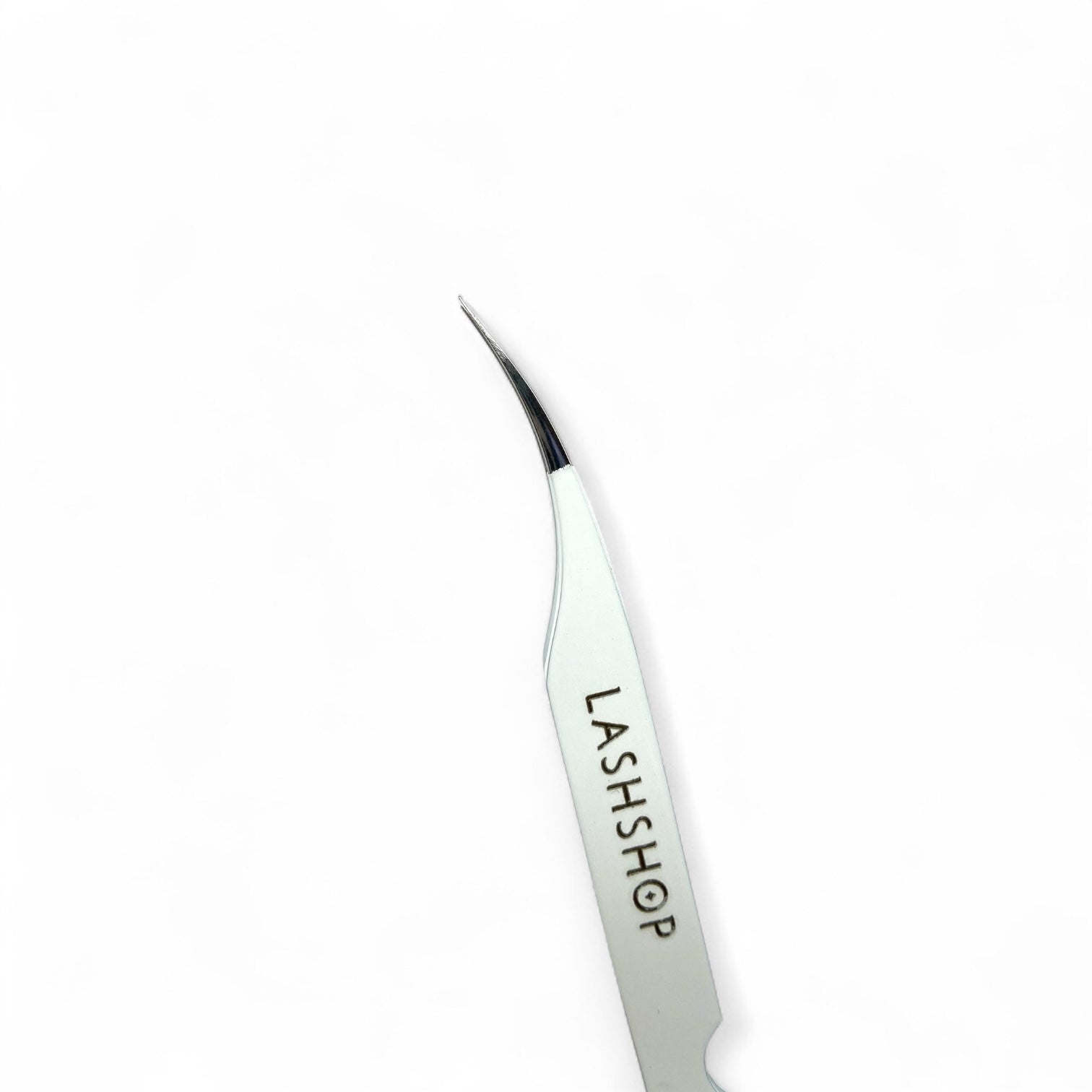 Pinzas Media Luna color blanco con punta de nanofibra de Lashshop