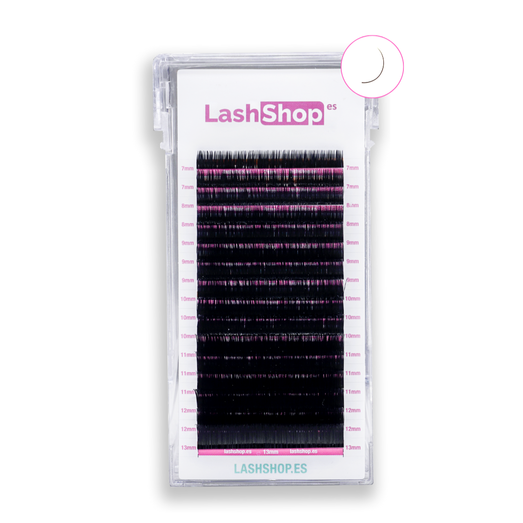 CLÁSICAS SILK/SEDA - MIX - Lash Shop Canarias Eyelash Extensions 0.15 / CC / 7-13mm