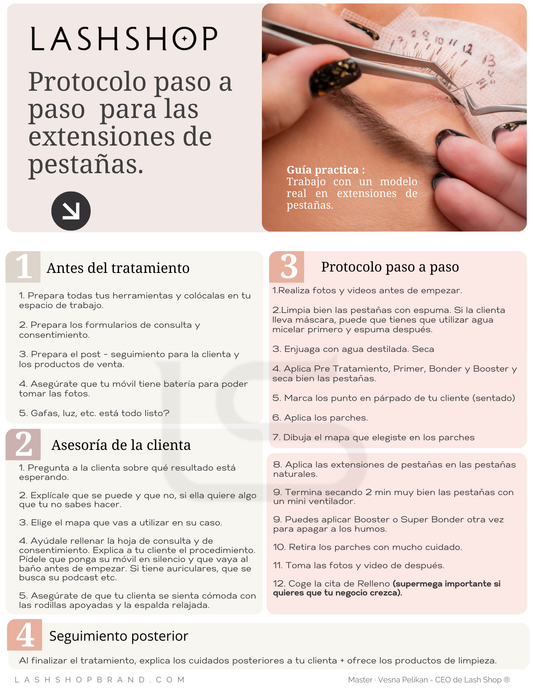 Protocolo Profesional para Extensiones de Pestañas | Guía Paso a Paso